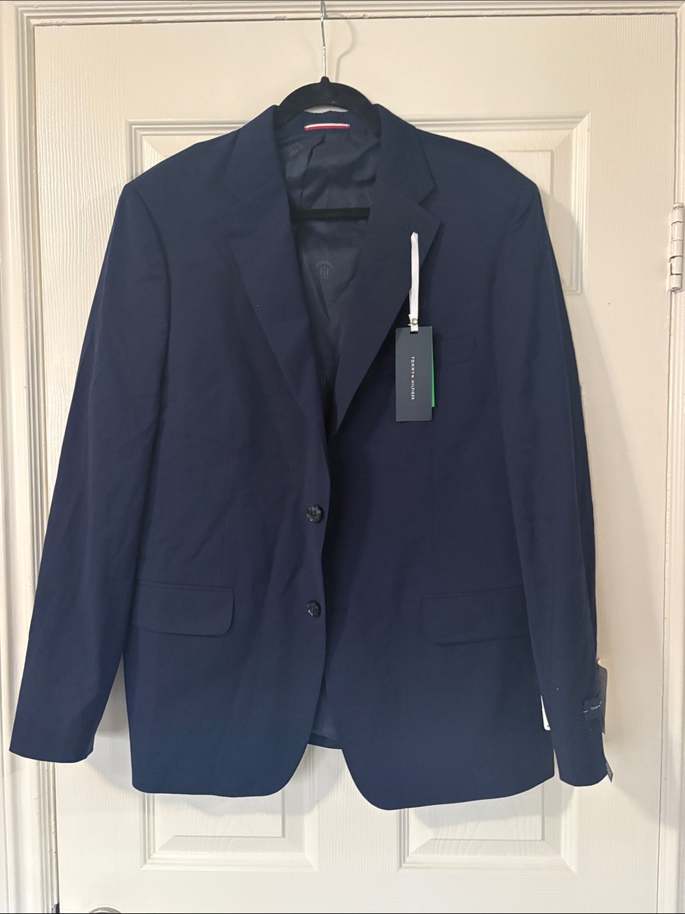 Tommy Hilfiger Men's Navy Two-Button Sport Coat